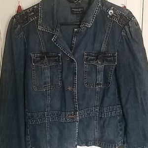 American Eagle Military Inspired Jean Jacket